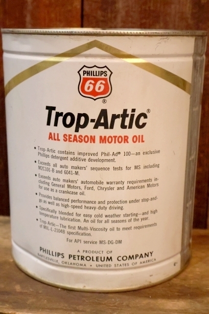画像5: dp-260204-36 PHILLIPS 66 Trop-Artic ALL SEASON MOTOR OIL ONE U.S. GALLON CAN