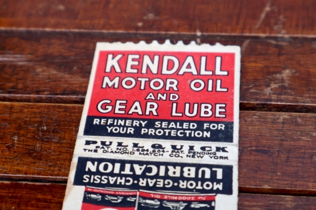 画像3: dp-260204-120 KENDALL MOTOR OIL & GEAR LUBE 1940's-1950's MATCH BOOK