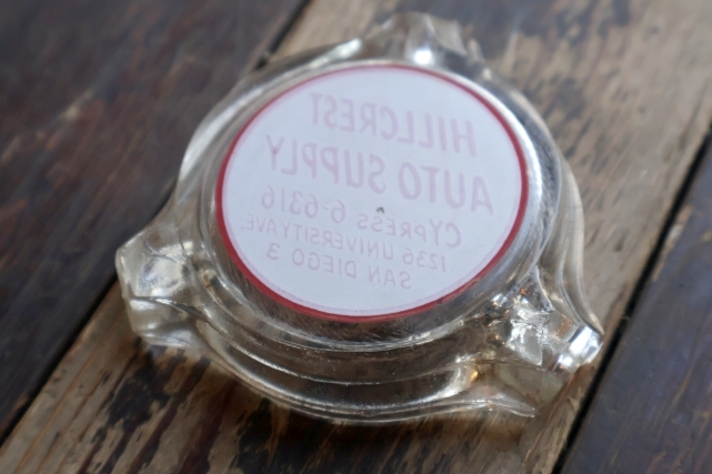 画像4: dp-260204-60 HILLCREST AUTO SUPPLY VINTAGE GLASS ASHTRAY