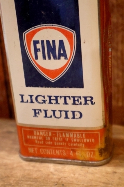 画像2: dp-260204-78 FINA LIGHTER FLUID 4 FL.OZ. CAN
