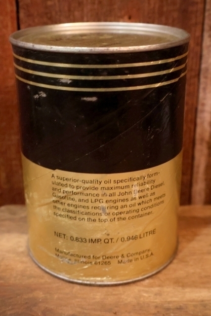 画像4: dp260204-116 JOHN DEER TORQ-GARD SUPREME Engine Oil ONE U.S. QUART CAN
