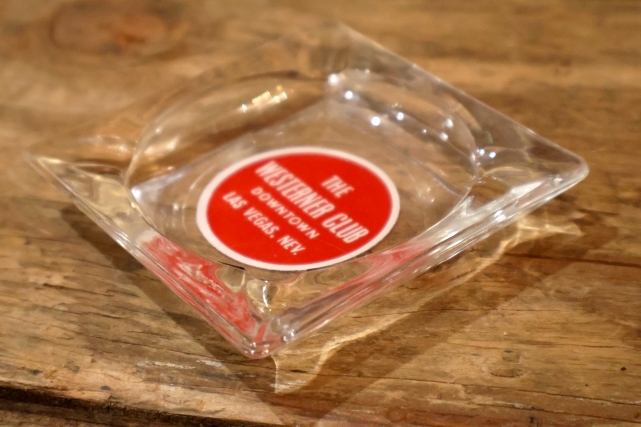 画像3: dp-260204-60 THE WESTERNER CLUB VINTAGE GLASS ASHTRAY