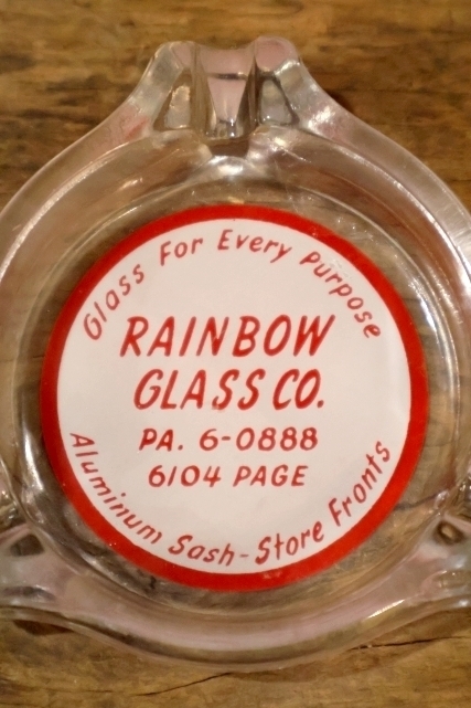 画像1: dp-260204-60 RAINBOW GLASS CO. VINTAGE GLASS ASHTRAY