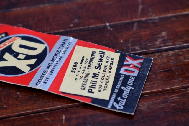 画像3: dp-260204-120 D-X LUBRICANT MOTOR FUEL 1940's Matchbook