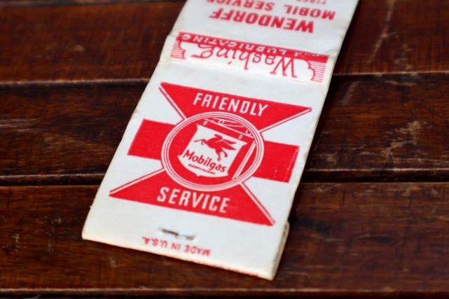 画像2: dp-260204-120 Mobil Mobilgas 1940's-1950's Matchbook