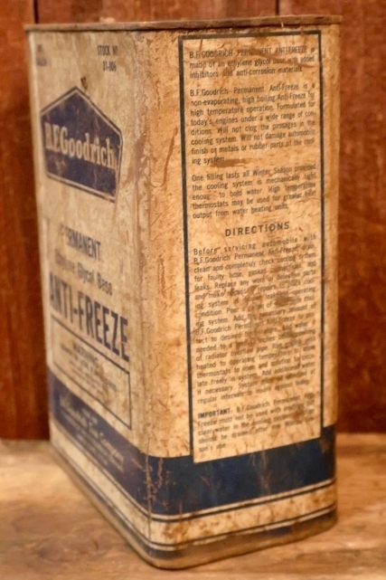 画像5: dp-260204-61 B.F.Goodrich PERMANENT ANTI-FREEZE U.S. ONE GALLON CAN