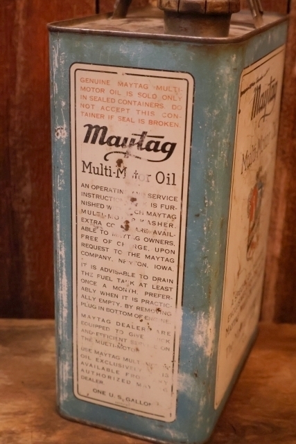 画像5: dp-260204-91 Maytag 1950's Multi-Motor Oil ONE U.S. GALLON CAN