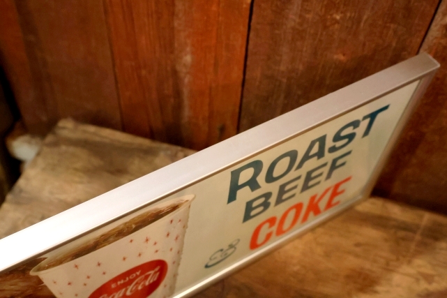 画像7: dp-260204-10 Coca-Cola "ROSAT BEEF & COKE" 1960's Poster