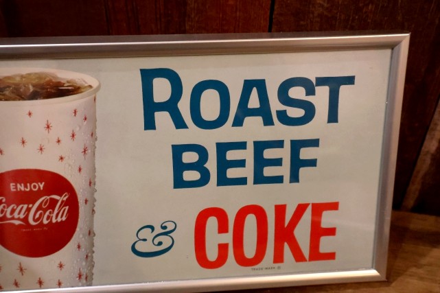 画像4: dp-260204-10 Coca-Cola "ROSAT BEEF & COKE" 1960's Poster