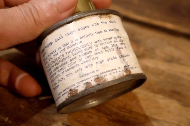 画像4: dp-260204-42 Ford 1960's AE60 COLOR PATCH ENAMEL 3 FL.OZ. CAN "MED.GOLD MET."