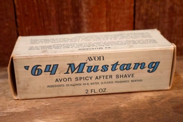 画像9: dp-260303-02 AVON / 1970's '64 Mustang  SPICY AFTER SHAVE GLASS BOTTLE
