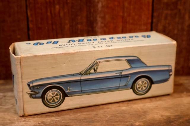 画像10: dp-260303-02 AVON / 1970's '64 Mustang  SPICY AFTER SHAVE GLASS BOTTLE