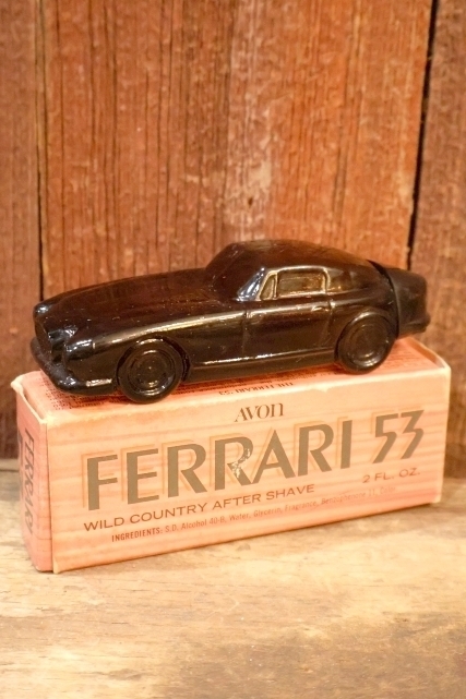 画像1: dp-260303-02 AVON / 1970's FERRARI '53  WILD COUNTRY AFTER SHAVE GLASS BOTTLE