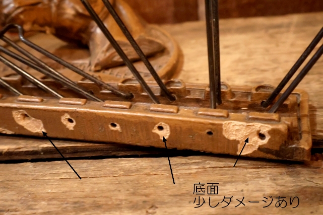 画像13: dp-260303-09 Syroco Wood 1950's Horse Tie Belt Hold Hook