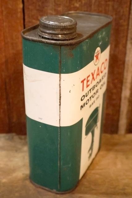 画像5: dp-251201-10 TEXACO 1950's OUTBOARD MOTOR OIL ONE U.S. QUART CAN