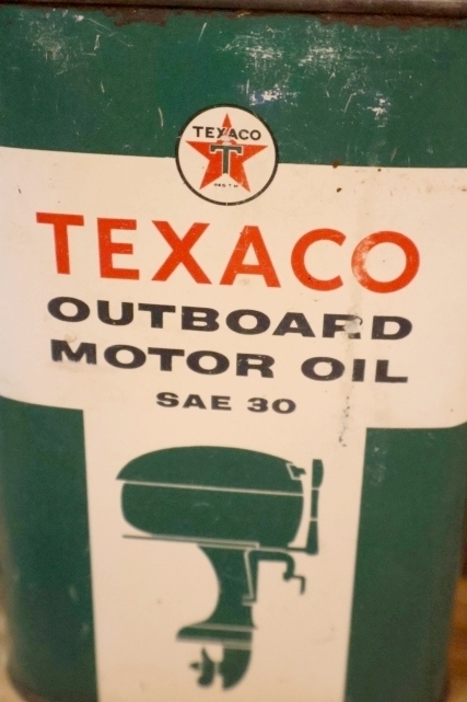 画像2: dp-251201-10 TEXACO 1950's OUTBOARD MOTOR OIL ONE U.S. QUART CAN