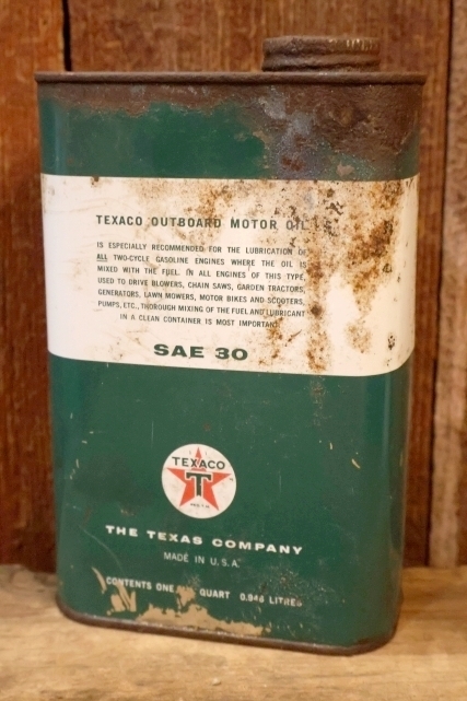 画像4: dp-251201-10 TEXACO 1950's OUTBOARD MOTOR OIL ONE U.S. QUART CAN