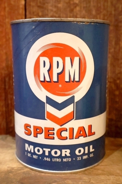 画像1: dp-260204-104 RPM SPECIAL MOTOR OIL 1950's ONE U.S. QUART CAN