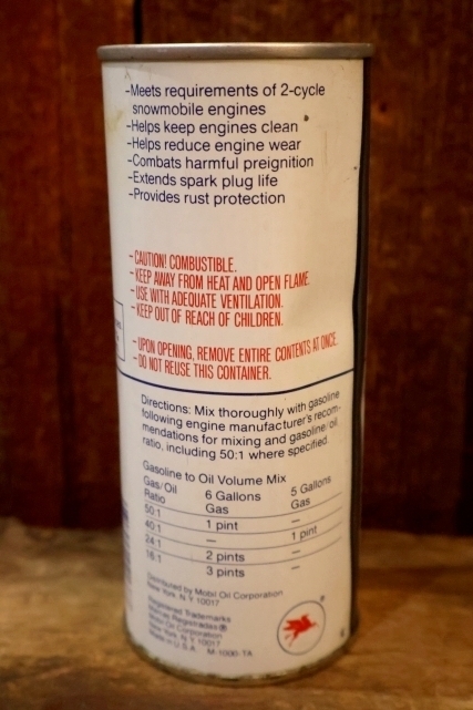 画像5: dp-260204-96 Mobil snow-mobile 2 Cycle Oil 16 FL. OZ. CAN