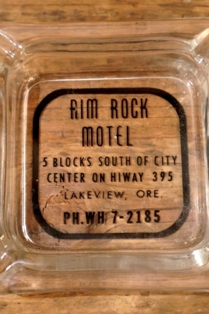 画像1: dp-260204-60 RIM RICK MOTEL VINTAGE GLASS ASHTRAY