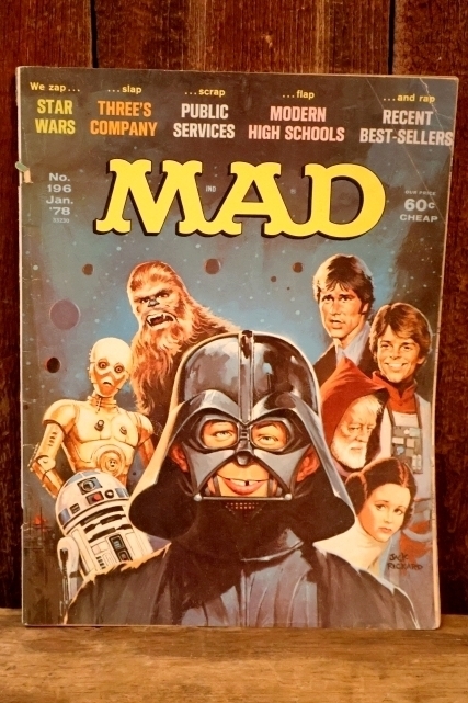 画像1: ct-260322-15 MAD MAGAZINE No.196 January 1978 "STAR WARS"