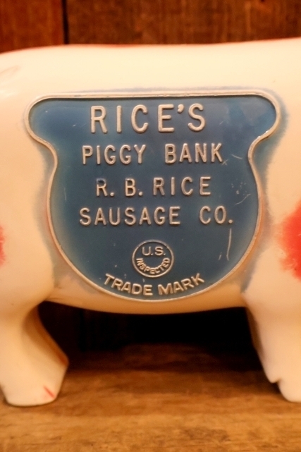 画像2: ct-260325-46 R.B. RICE SAUSAGE COMPANY / RICE'S 1950's PIGGY BANK