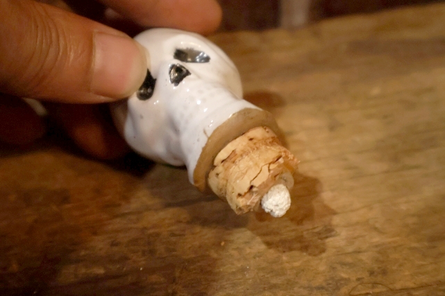 画像7: dp-260325-17 SONSCO 1950's-1960's Skull Decanter Bottle