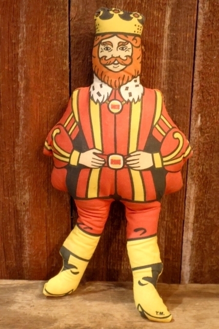 画像1: ct-260401-48 BURGER KING / The King 1970's Pillow Doll
