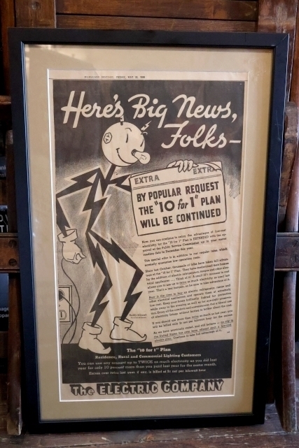 画像1: ct-260401-01 Reddy Kilowatt / 1930's Newspaper Advertising