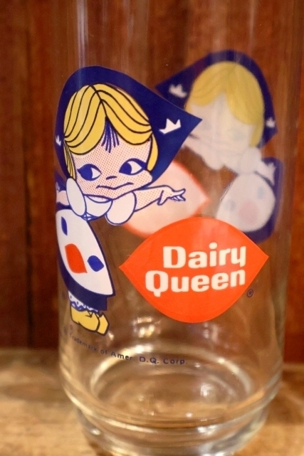 画像2: gs-260401-01 Dairy Queen / 1970's "Little Miss Dairy Queen" Novelty Glass