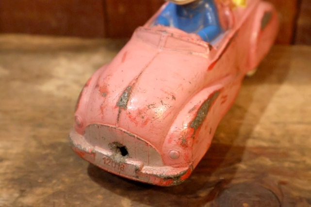 画像5: ct-260401-18 Donald Duck & Pluto / SUN RUBBER 1930's-1940's Car Toy
