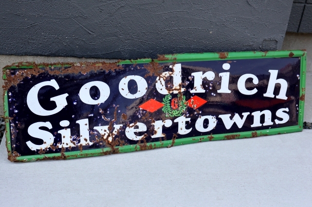 画像1: dp-260417-02 Goodrich Silvertowns 1930's-1940's Metal Sign