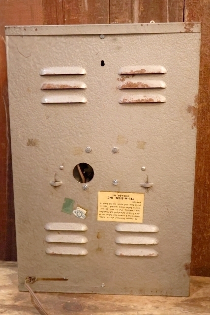 画像17: dp-260401-01 CAT'S PAW CAT-TEX / 1950's Advertising Lighted Clock