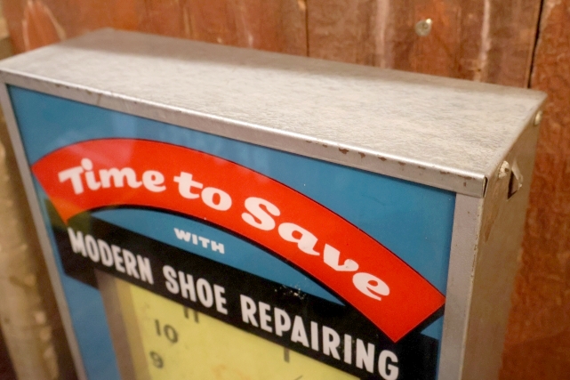 画像13: dp-260401-01 CAT'S PAW CAT-TEX / 1950's Advertising Lighted Clock