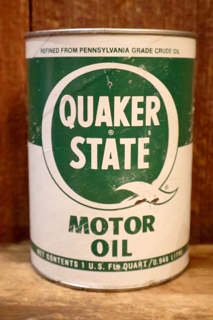 画像1: dp-230901-120 QUAKER STATE 1980's ONE U.S. QUART MOTOR OIL CAN