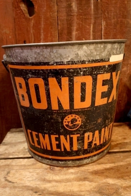 画像1: dp-260424-02 BONDEX CEMENT PAINT / 1950's Galvanized Bucket