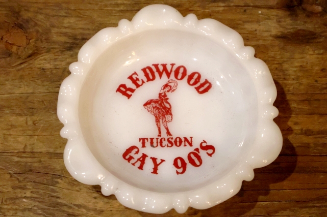 画像1: dp-260204-60 REDWOOD GAY 90's TUCSON 1960's Glass Ashtray