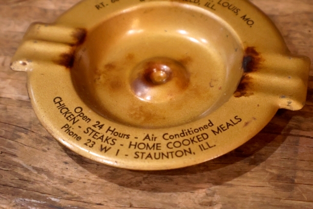 画像3: dp-260204-60 1950's Metal Ashtray "66 TERMINAL CAFE"