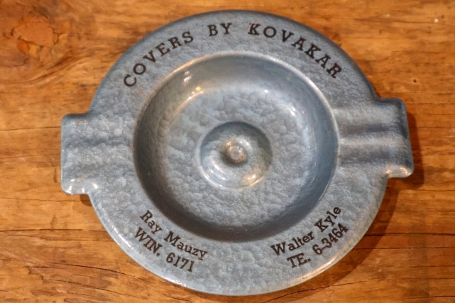 画像1: dp-260204-60 1950's Metal Ashtray "COVERS BY KOVAKAR"