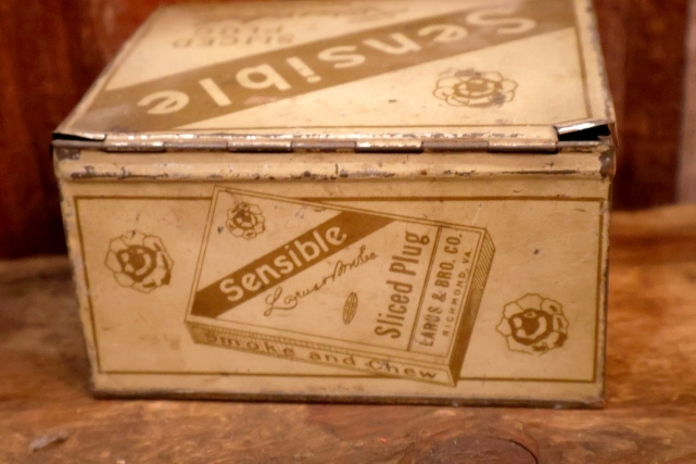 画像7: dp-260501-30 LARUS & BRO. CO. 1940's Sensible Sliced Plug TIN CAN