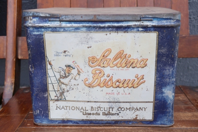 画像7: dp-260501-05 NATIONAL BISCUIT COMPANY 1930's Saltina Biscuit TIN CAN