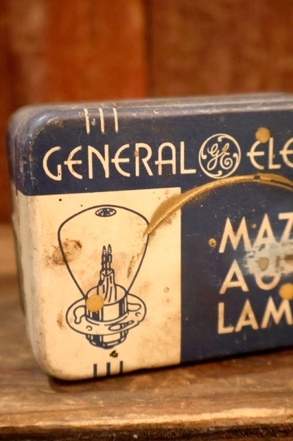 画像2: dp-260501-07 GENERAL ELECTRIC / 1930's-1940's MAZDA AUTO LAMP TIN BOX