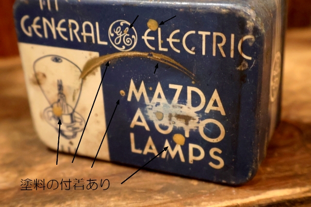 画像3: dp-260501-07 GENERAL ELECTRIC / 1930's-1940's MAZDA AUTO LAMP TIN BOX