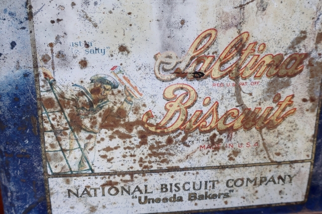 画像2: dp-260501-05 NATIONAL BISCUIT COMPANY 1930's Saltina Biscuit TIN CAN