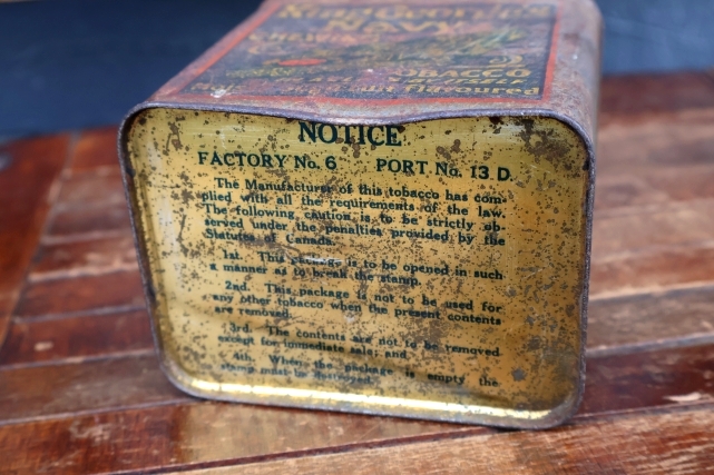 画像10: dp-260501-04 ROCK CITY TOBACCO 1940's King George's Navy CHEWING TOBACCO CAN
