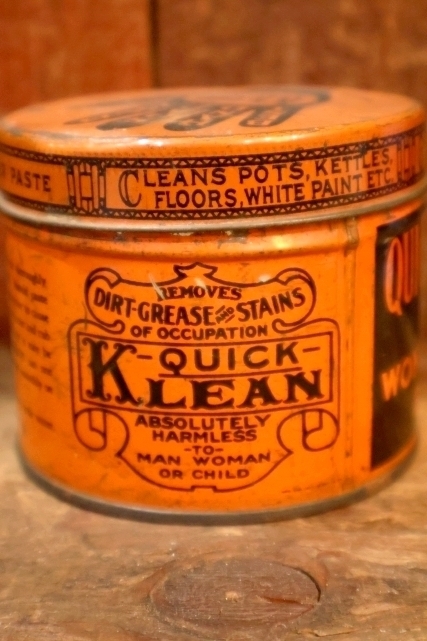 画像5: dp-260501-10 QUICK-KLEAN COMPANY 1940's THE WONDER SOAP PASTE TIN CAN