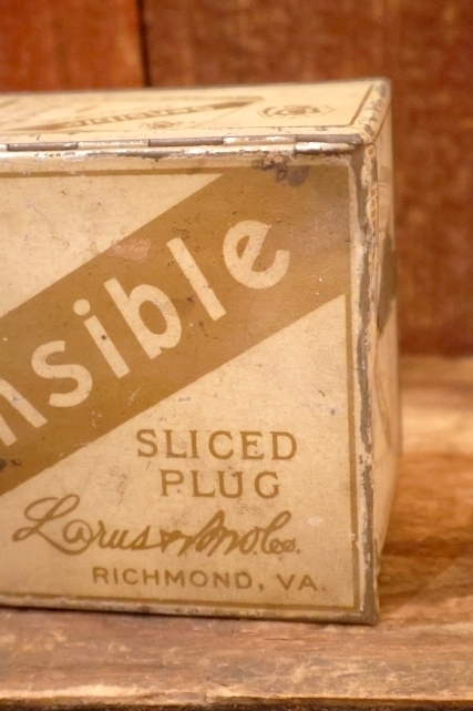 画像3: dp-260501-30 LARUS & BRO. CO. 1940's Sensible Sliced Plug TIN CAN