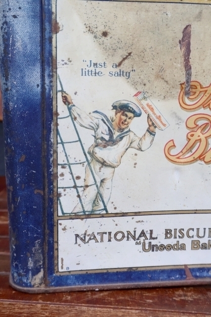 画像4: dp-260501-05 NATIONAL BISCUIT COMPANY 1930's Saltina Biscuit TIN CAN