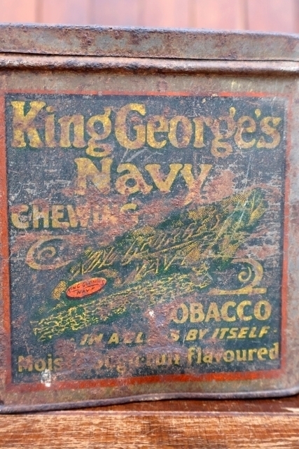 画像2: dp-260501-04 ROCK CITY TOBACCO 1940's King George's Navy CHEWING TOBACCO CAN
