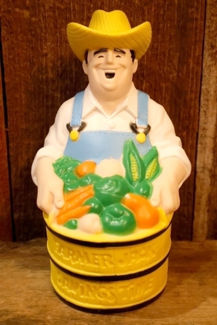 画像1: ct-260401-45 Farmer Jack / 1980's Advertising Coin Bank
